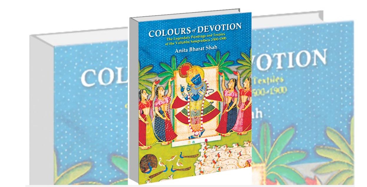 A book titled "Colours of devotion" by Anita Bharat Shah_50.1