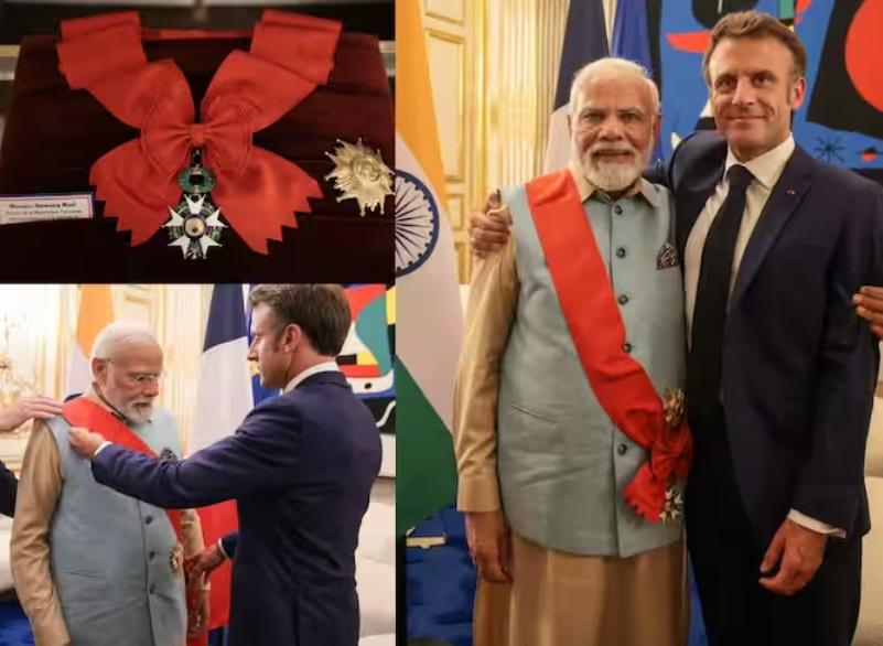 PM Modi conferred with France's highest award Grand Cross of the Legion of Honour_50.1