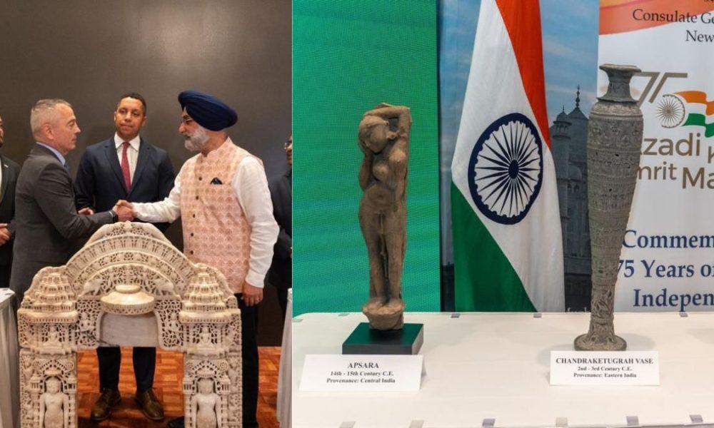 U.S. hands over 105 antiquities to India following agreement