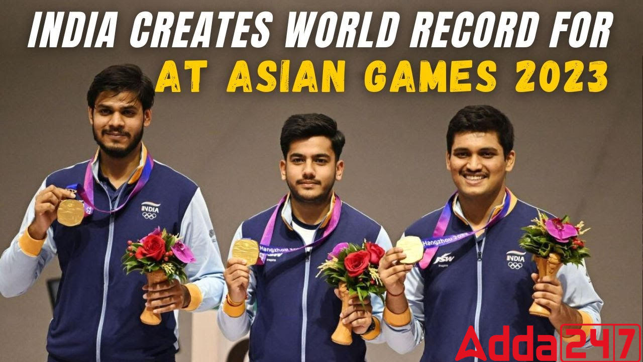 Asian Games 2023, India's wins gold in 10m rifle team