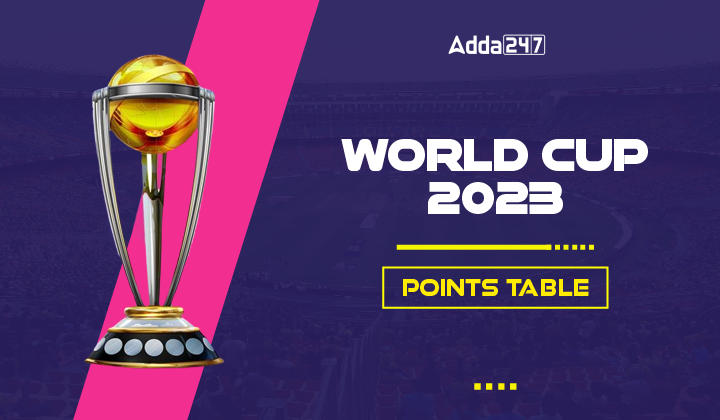 World Cup 2023 Points Table, ICC WC 2023 Standings, Ranking