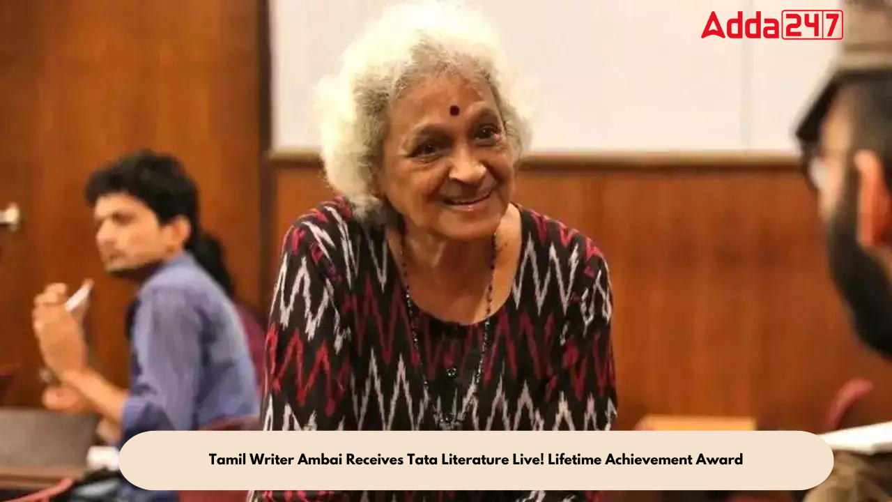Tamil Writer Ambai Receives Tata Literature Live! Lifetime Achievement Award