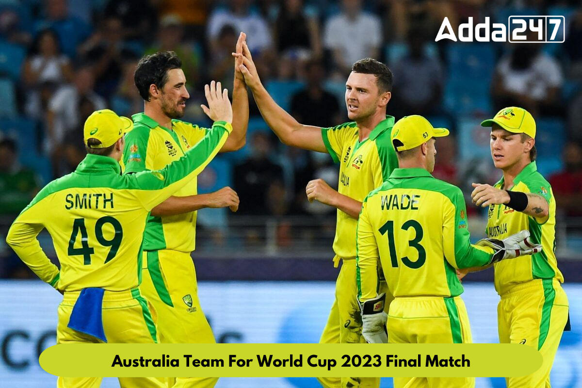 Australia Team For World Cup 2023 Final Match