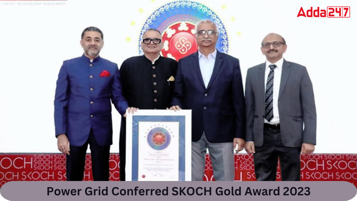 Power Grid Conferred SKOCH Gold Award 2023_30.1