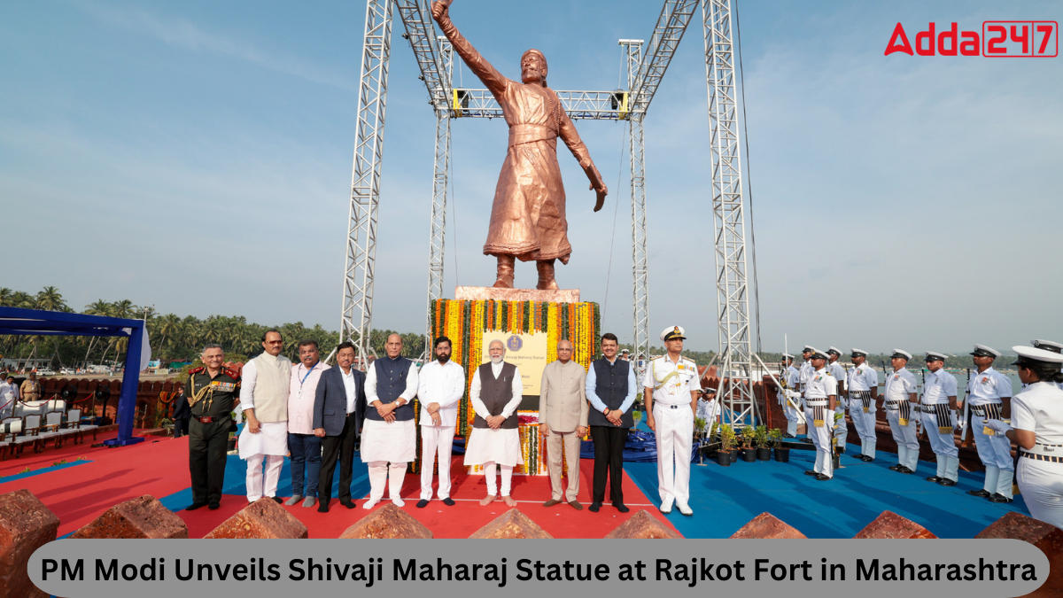 PM Modi Unveils Shivaji Maharaj Statue at Rajkot Fort in Maharashtra_30.1
