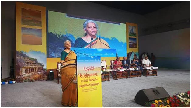 Union Minister Nirmala Sitharaman inaugurates 'Krishnaveni Sangeetha Neerajanam' in Vijayawada_30.1