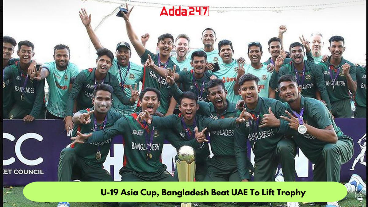 U-19 Asia Cup, Bangladesh Beat UAE To Lift Trophy_30.1