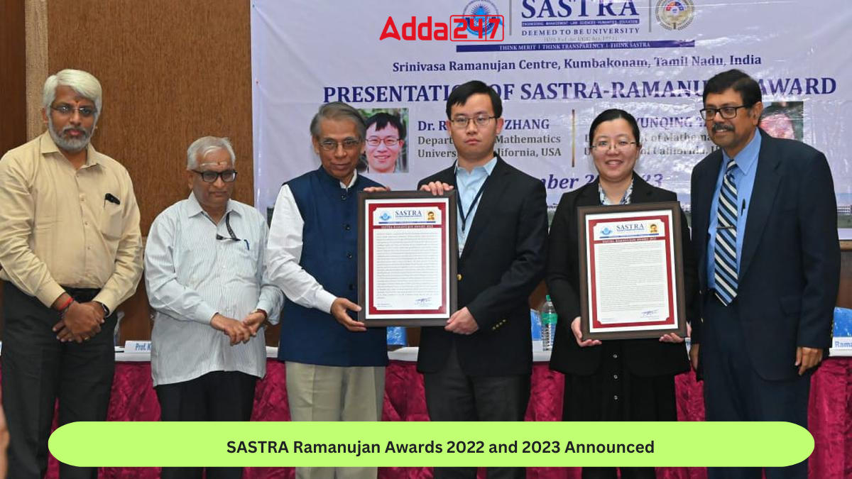 SASTRA Ramanujan Awards 2022 and 2023 Announced_60.1