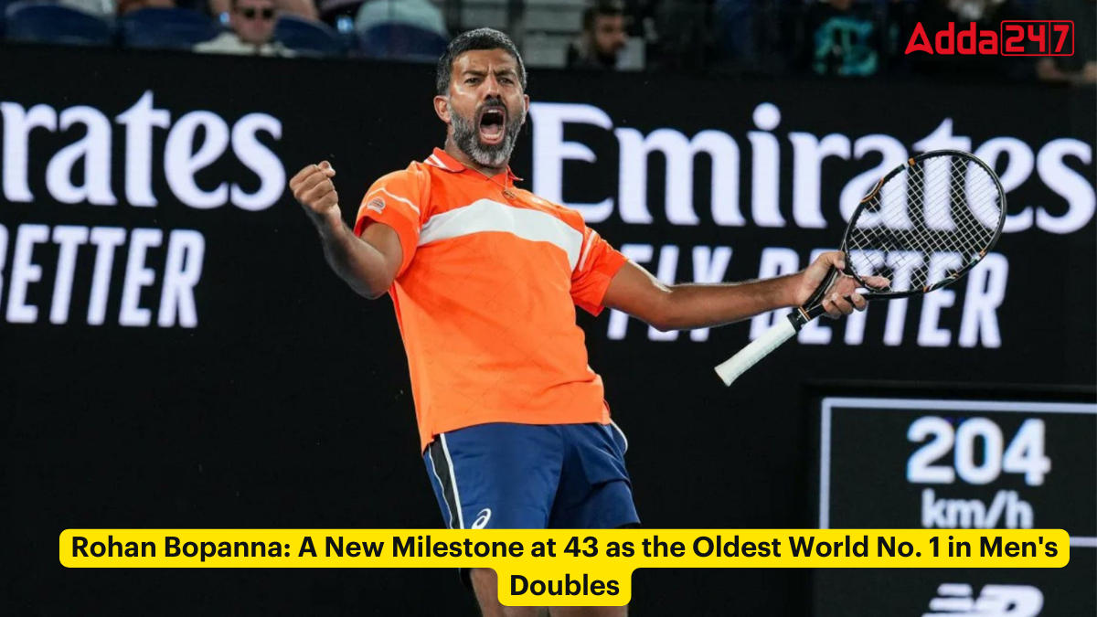 Rohan Bopanna: A New Milestone at 43 as the Oldest World No. 1 in Men's Doubles_30.1