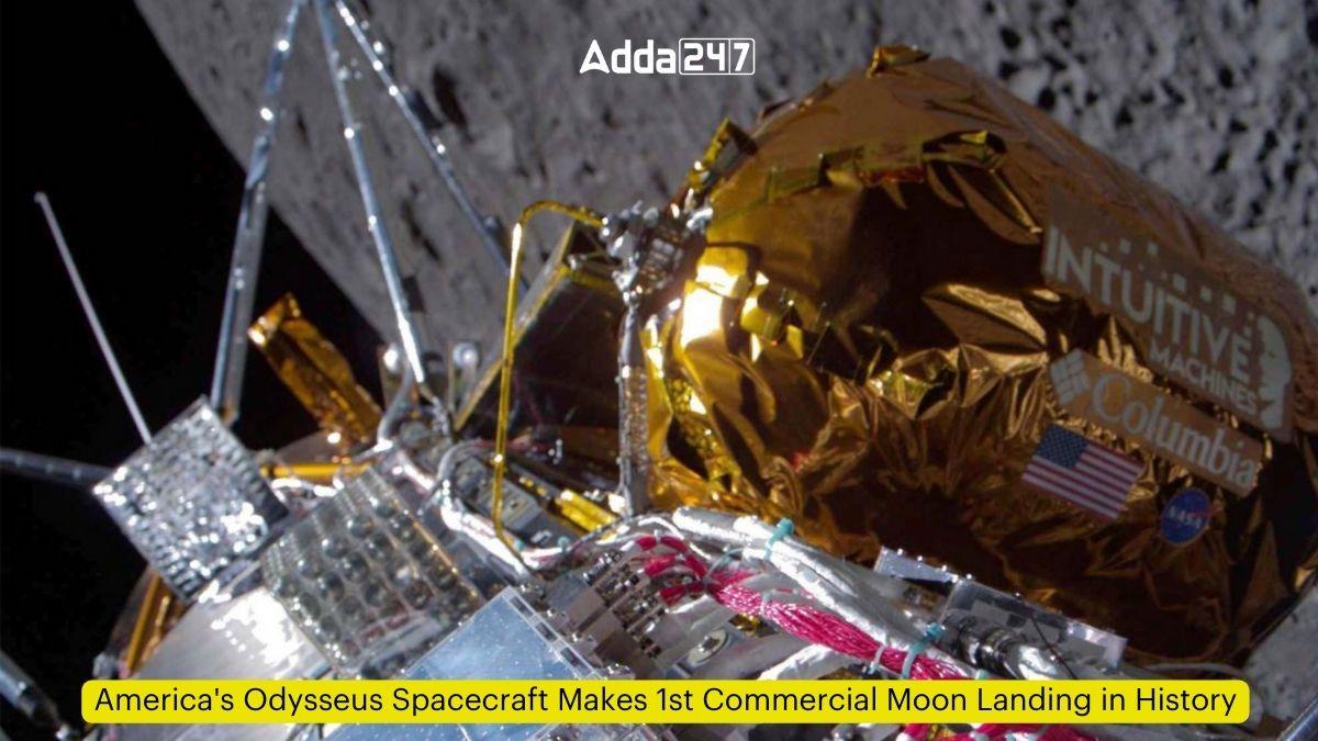 America's Odysseus Spacecraft Makes 1st Commercial Moon Landing in History