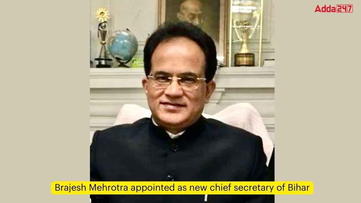 Brajesh Mehrotra appointed as new chief secretary of Bihar