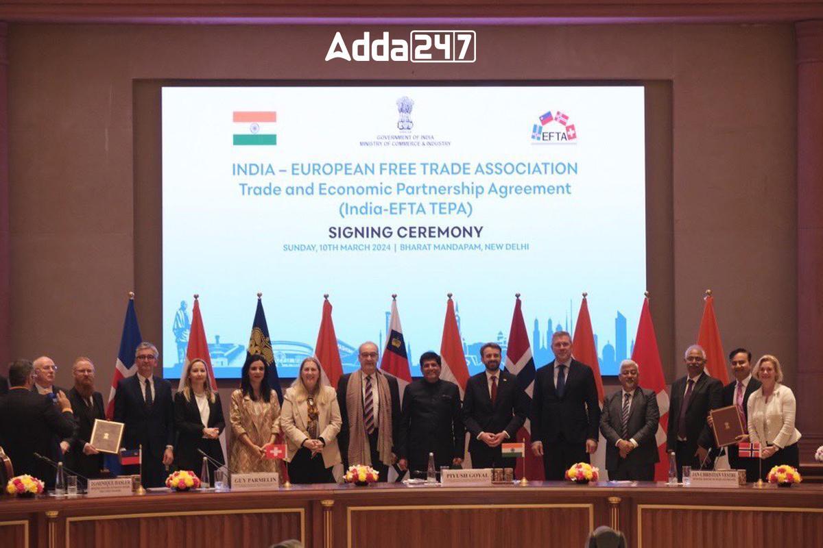 India-EFTA Trade and Economic Partnership Agreement: Key Highlights