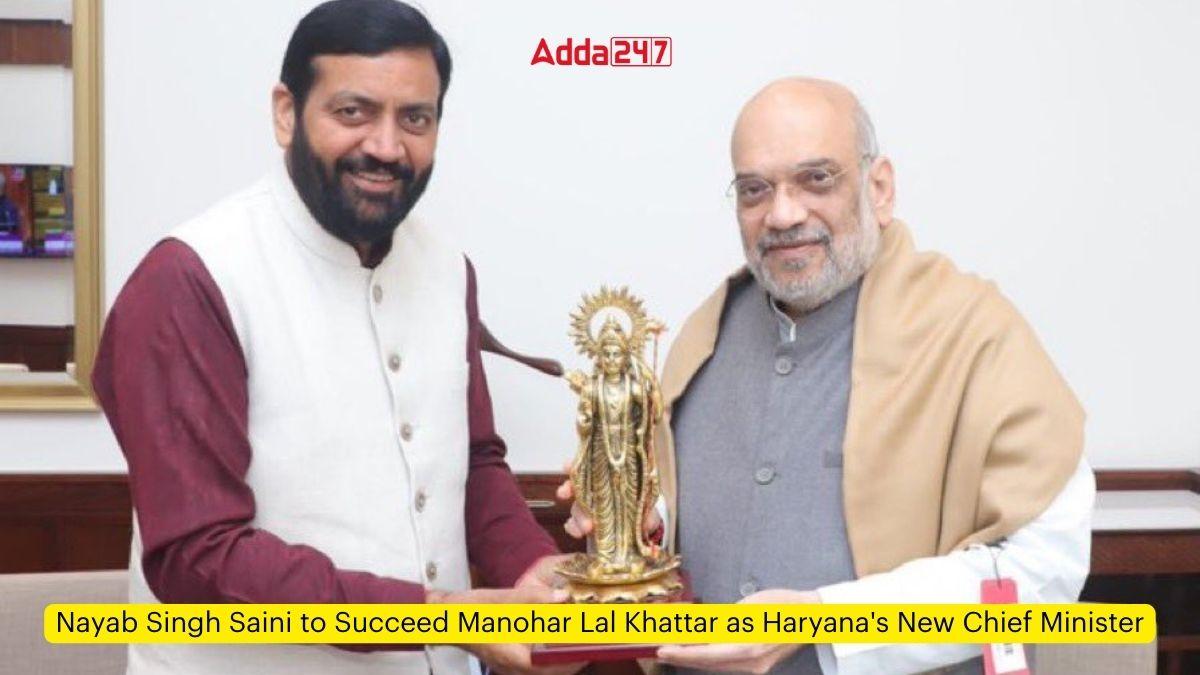 Nayab Singh Saini to Succeed Manohar Lal Khattar as Haryana's New Chief Minister_60.1