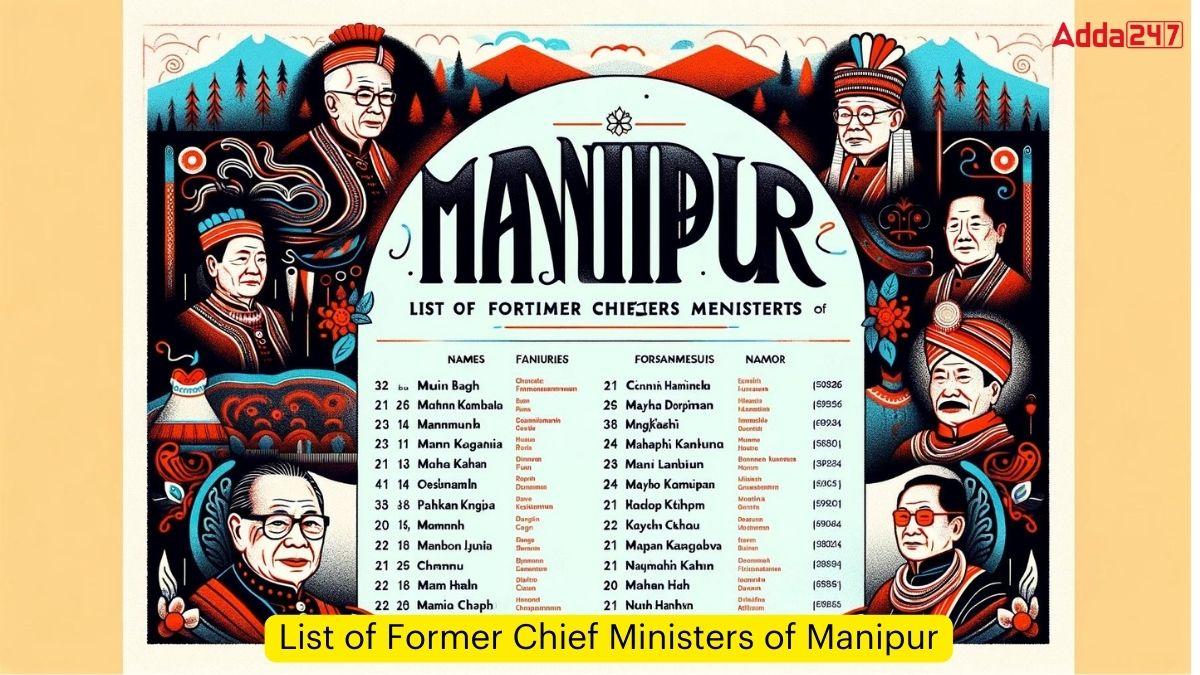List of Former Chief Ministers of Manipur