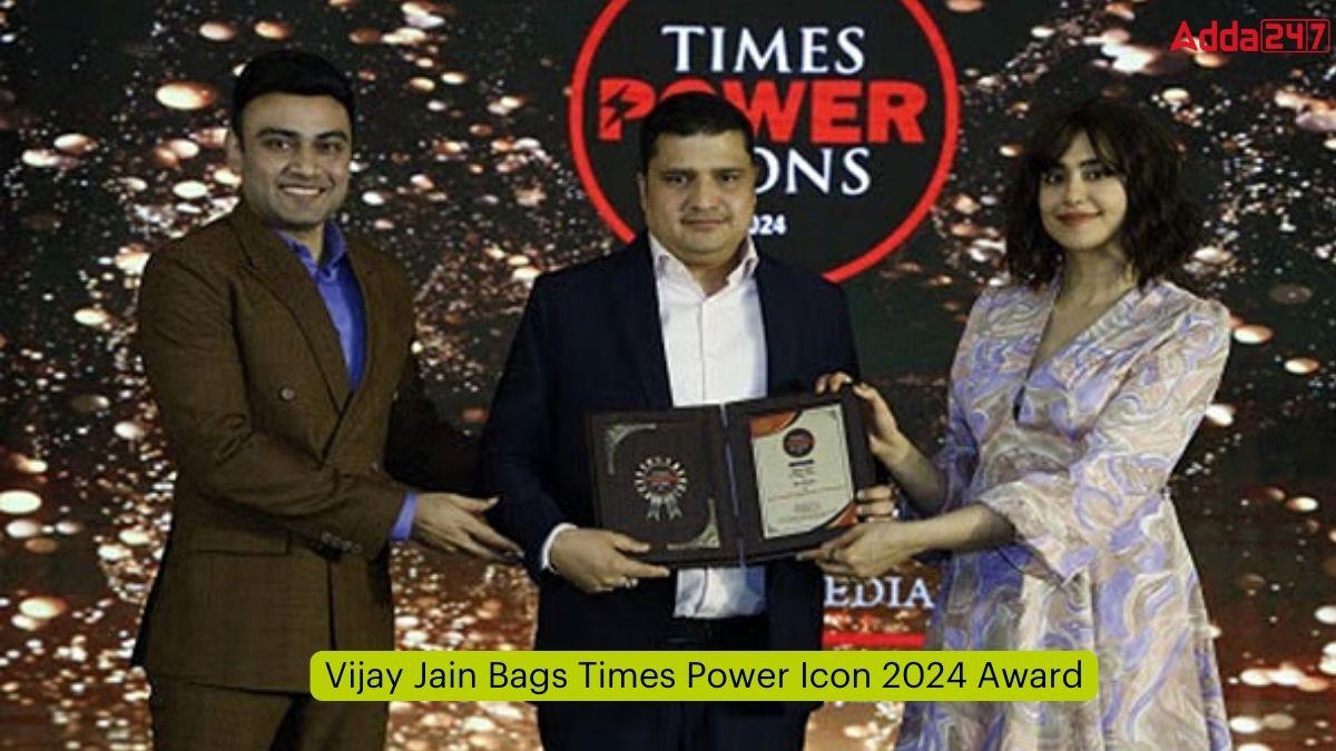 Vijay Jain Bags Times Power Icon 2024 Award