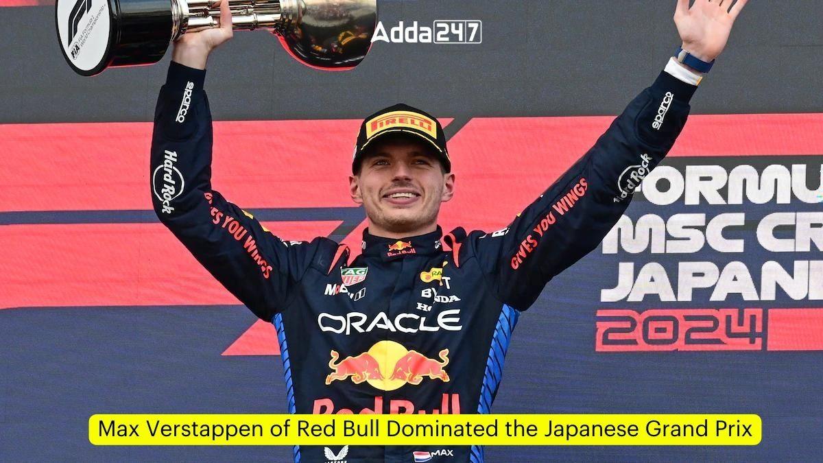 Max Verstappen of Red Bull Dominated the Japanese Grand Prix