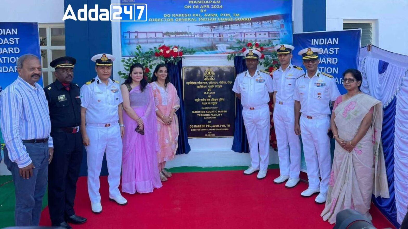 Indian Coast Guard Inaugurates Aquatic Centre at Mandapam, Tamil Nadu