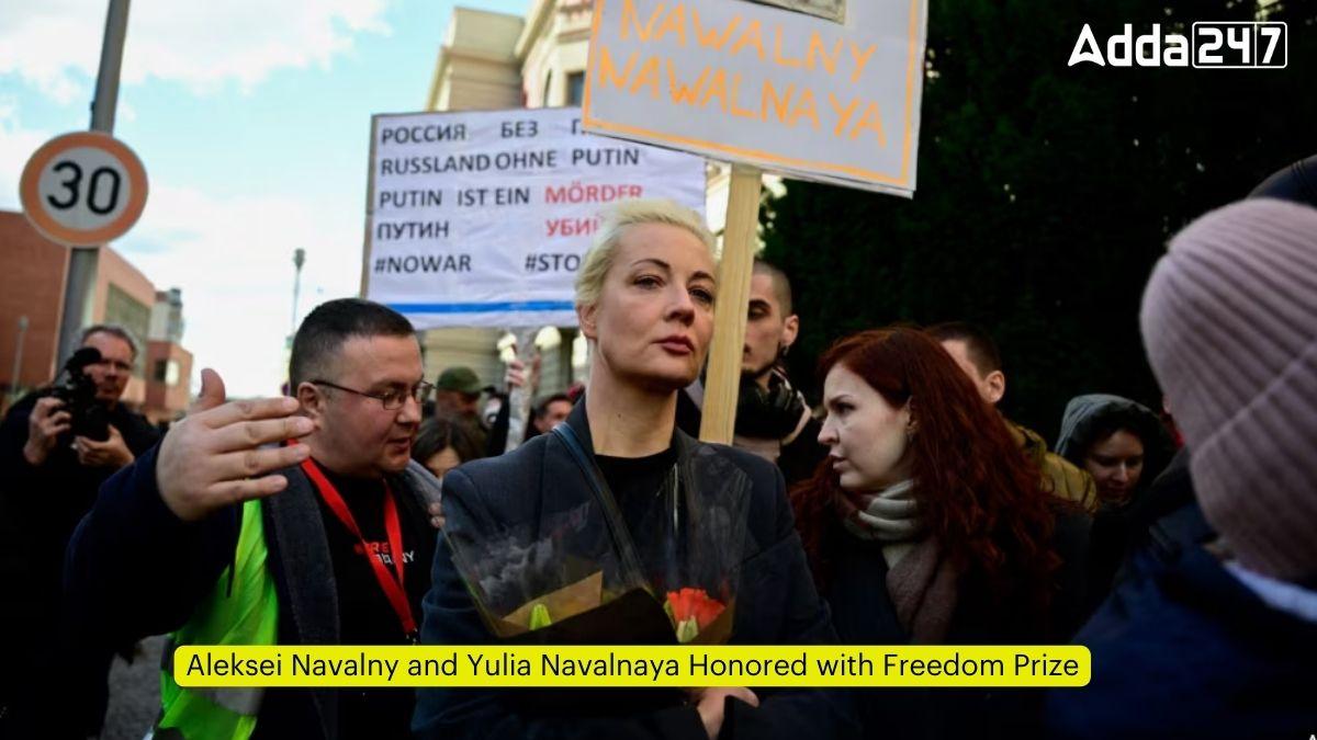 Aleksei Navalny and Yulia Navalnaya Honoured with Freedom Prize