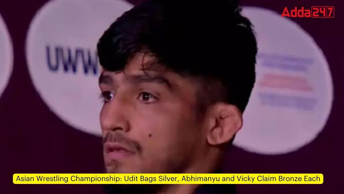 Asian Wrestling Championship: Udit Bags Silver, Abhimanyu and Vicky Claim Bronze Each