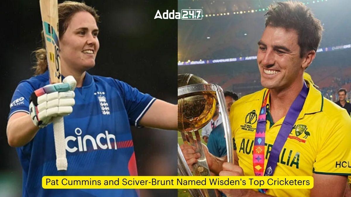 Pat Cummins and Sciver-Brunt Named Wisden's Top Cricketers