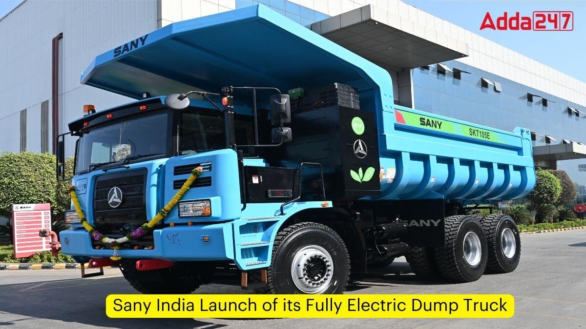 Sany India Launch of its Fully Electric Dump Truck
