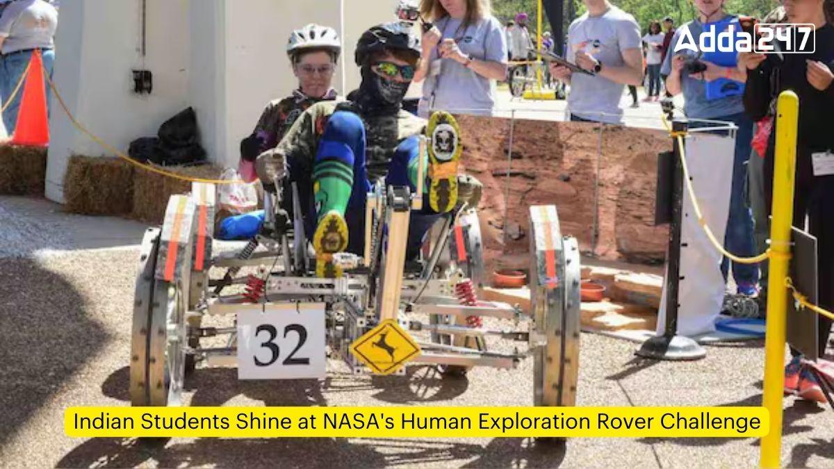 Indian Students Shine at NASA's Human Exploration Rover Challenge