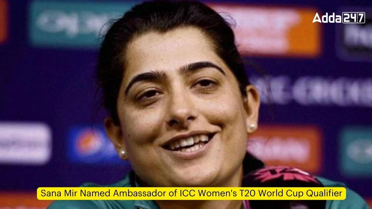 Sana Mir Named Ambassador of ICC Women's T20 World Cup Qualifier