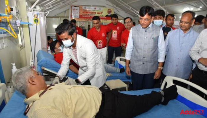 स्वास्थ्य मंत्री डॉ मनसुख मंडाविया ने रक्तदान अमृत महोत्सव का शुभारंभ किया |_40.1