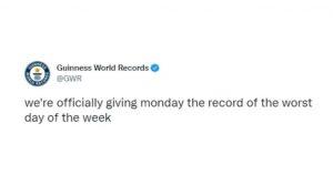 सप्ताह का सबसे बुरा दिन बना सोमवार, गिनीज वर्ल्ड रिकॉर्ड्स का ऐलान |_3.1