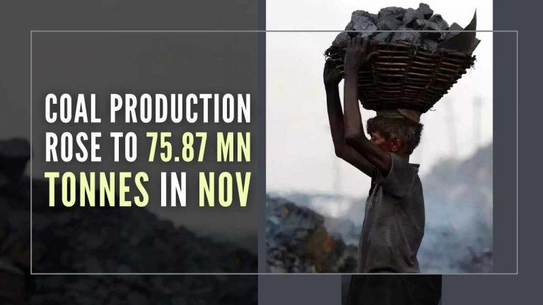 नवंबर में भारत का कोयला उत्पादन 11.66% बढ़ा |_40.1
