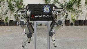 स्वाया रोबोटिक्स ने भारत के पहले स्वदेशी क्वाड्रप्ड रोबोट और एक्सोस्केलेटन का अनावरण किया |_3.1