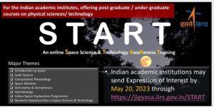 ISRO ने शुरू किया स्पेस साइंस एंड टेक्नोलॉजी अवेयरनेस ट्रेनिंग प्रोग्राम |_3.1