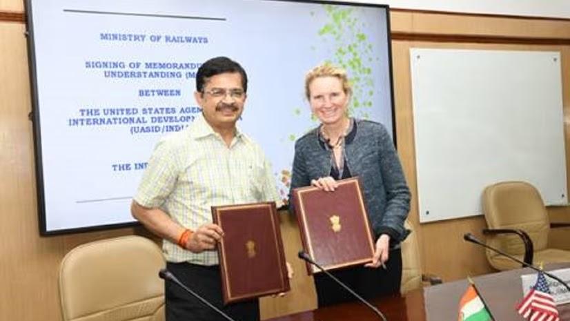 रेलवे के नेट-शून्य उत्सर्जन लक्ष्य के लिए कैबिनेट ने दी भारत-यूएसएआईडी समझौता ज्ञापन को मंजूरी |_20.1