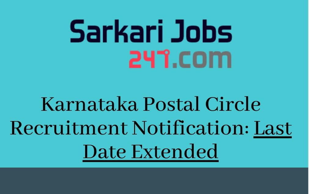 Karnataka Postal Circle Sports Recruitment 2020 Out: Last Date Extended_40.1