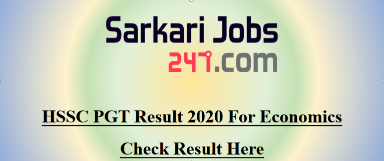 HSSC PGT Result 2020 Out for Economics: Check Result Here_30.1