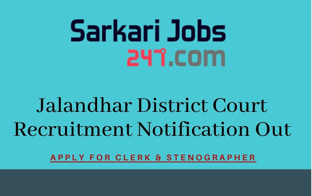 Jalandhar District Court Clerk Recruitment 2020 Out: Apply For 53 Vacancy_30.1