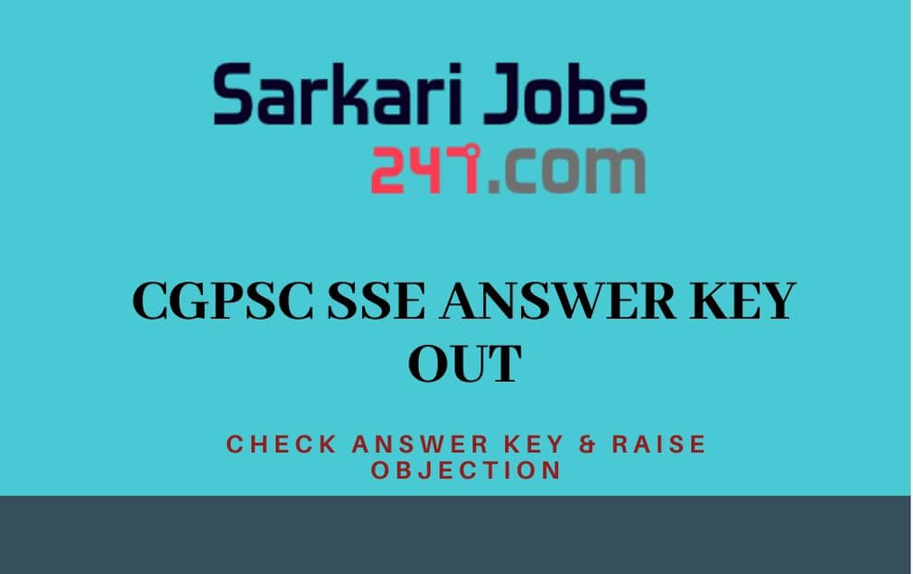 CGPSC SSE Answer Key 2020 Out: Check CGPSC Prelims Answer Key_30.1