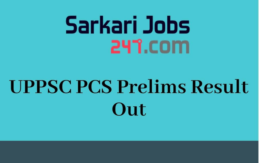 UPPSC Prelims Result 2020 Out: Download UPPSC PCS Prelims Result_30.1