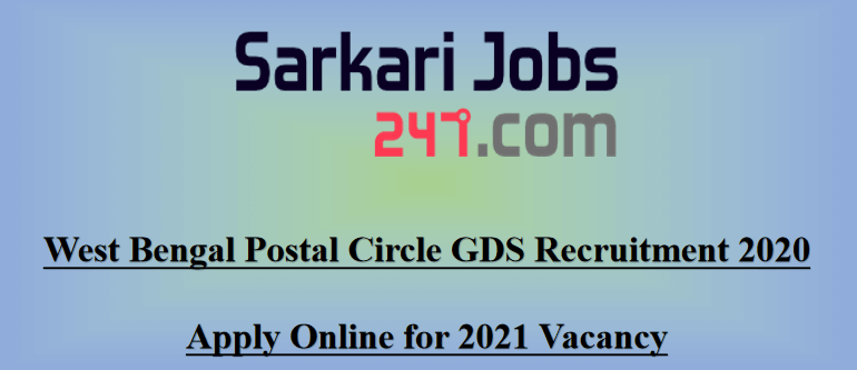 West Bengal Postal Circle GDS Recruitment 2020: Apply for 2021 Vacancy_30.1