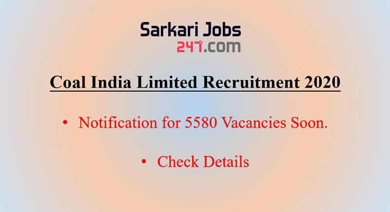 Coal India Limited Sirdar Recruitment 2020: Check Detail_30.1