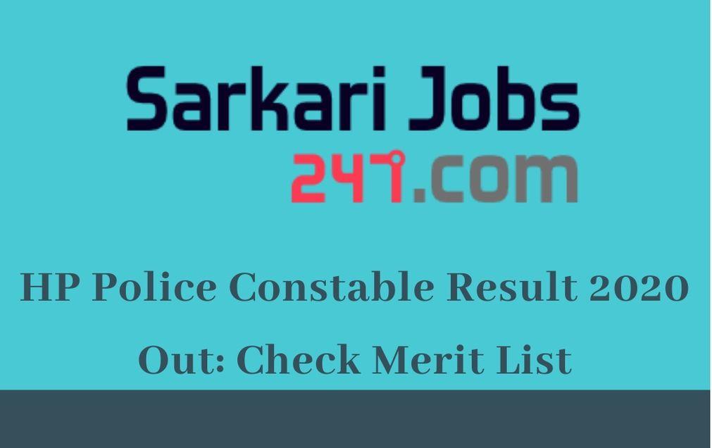 HP Police Constable Result 2020 Out: Download Merit List_30.1