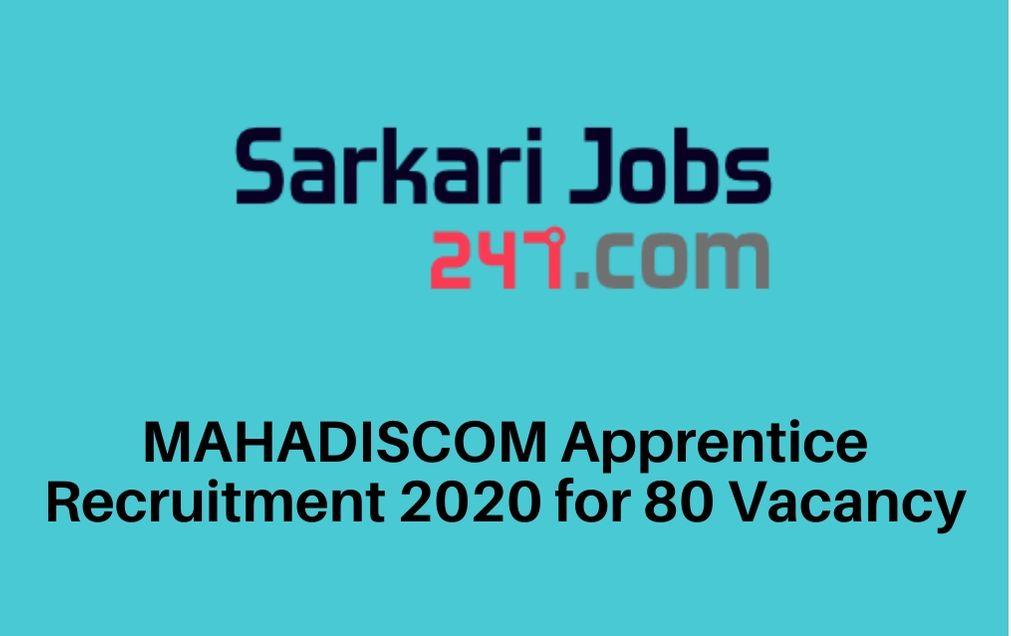 MAHADISCOM Apprentice Recruitment 2020 for 80 Vacancy: Apply Here_30.1