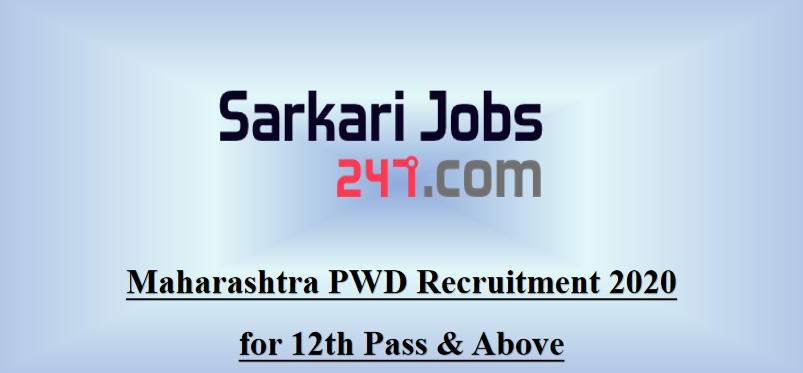 Maharashtra PWD Recruitment 2020 for 12 Clerk, Civil Engineer & Others_30.1