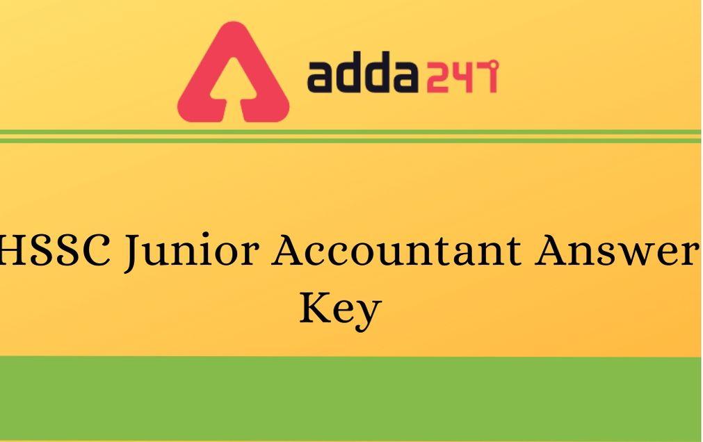 HSSC Junior Accountant, UDC Answer Key 2020 Out: Check Answer Key, Raise Objection_30.1