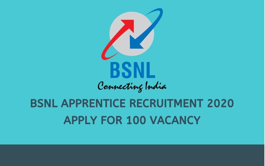 BSNL Apprentice Recruitment 2020: Apply For 100 Vacancy_30.1