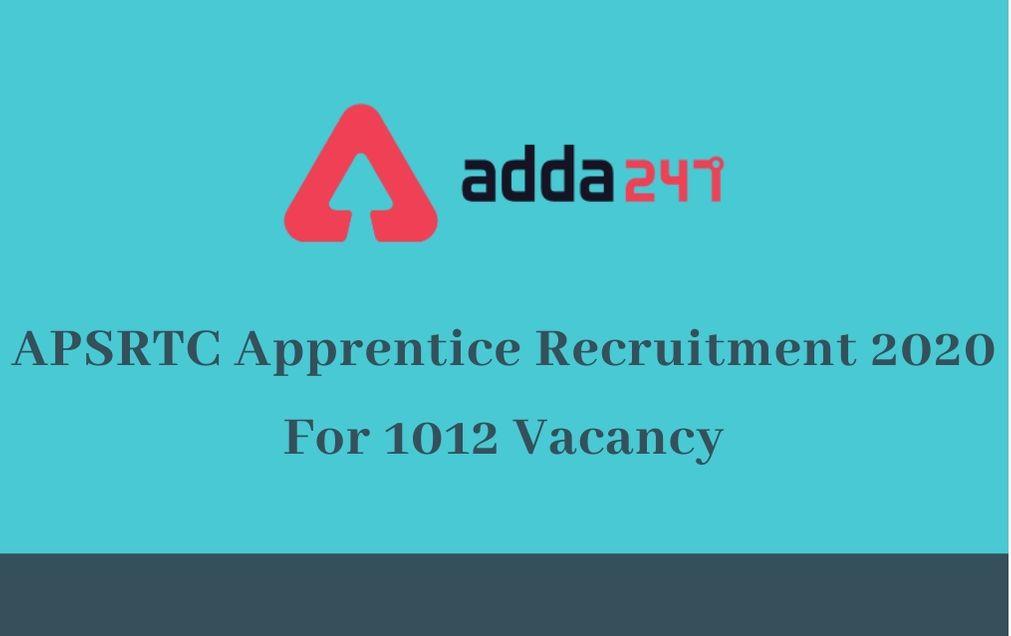 APSRTC Apprentice Recruitment 2020 For 1012 Vacancies_40.1
