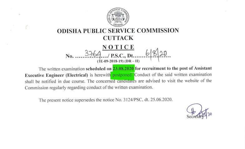 OPSC Assistant Engineer Exam Postponed 2020: Check Notice_40.1