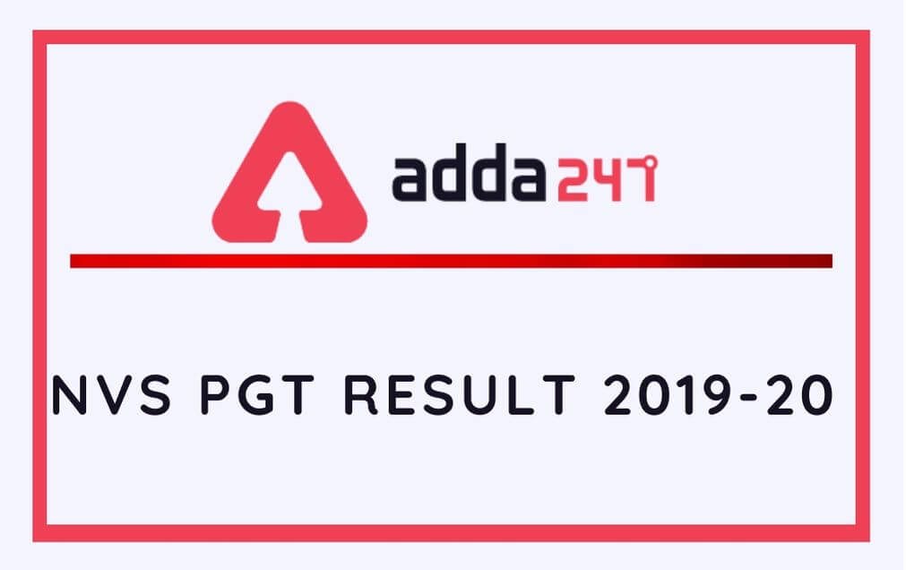 NVS PGT Result 2020 Out: Result PDF, Marks @navodaya.gov.in_30.1