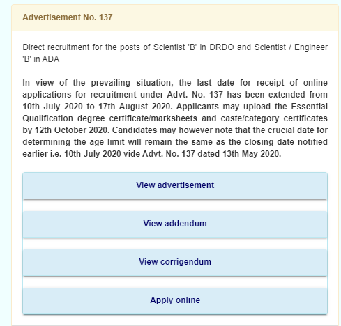 DRDO Scientist B Recruitment: Last Date Extended For 311 Scientist B/Engineer Posts_80.1