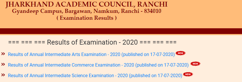 JAC 12th Result 2020 Out: Jharkhand Board Class 12th Sarkari Result @jacresults.com_40.1